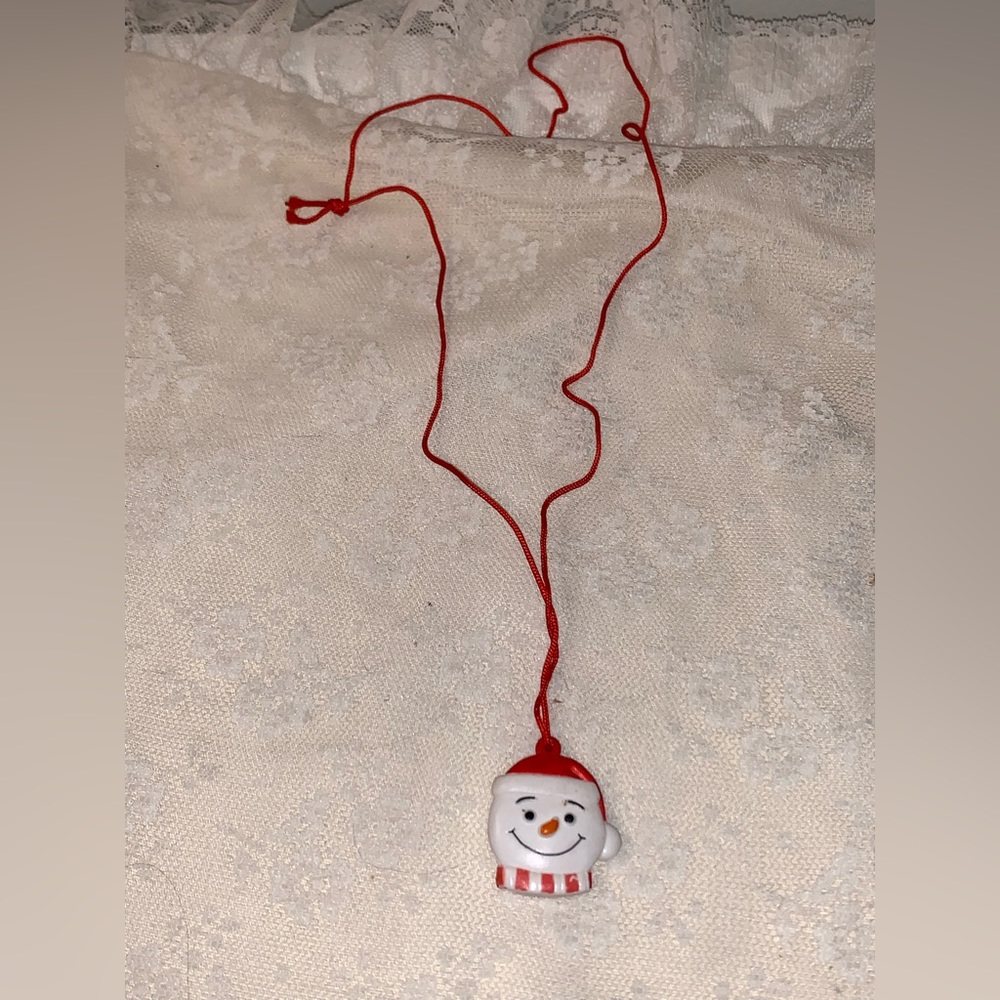 Koolaide looking Santa Necklace one inch rubber pendant